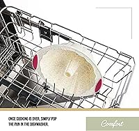 Vista 4 de Trudeau 5118558 - Molde de silicona para hornear con estructura acanalada, tamaño mediano, confeti blanco