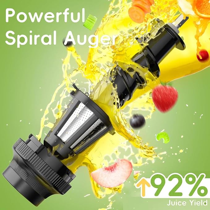 Extractor de Jugos Prensado en Frío Lento, Alto Rendimiento, Motor 150W miniatura 3
