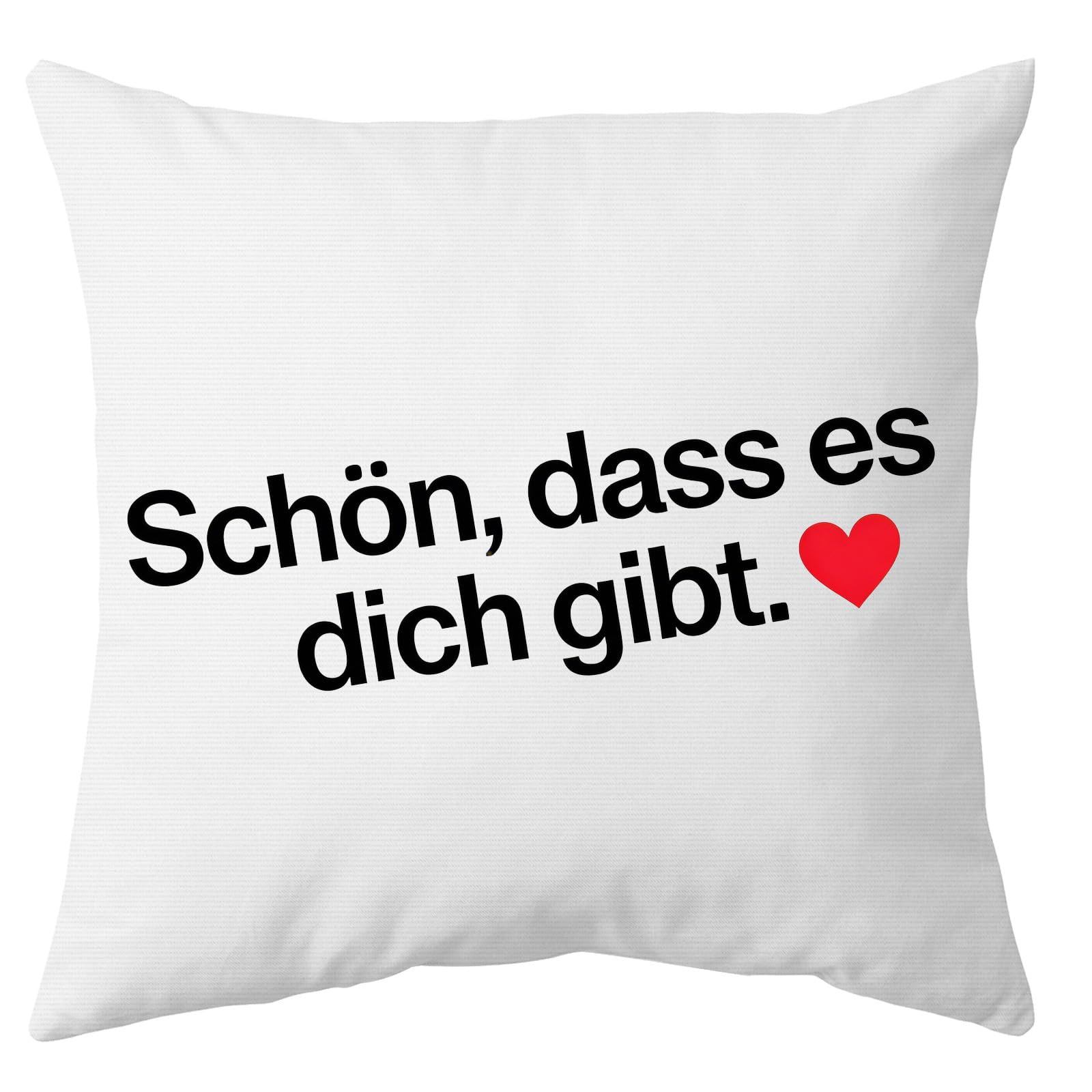 KHstylehoo Funny Schön DASS es Dich Gibt Gifts for Men, 45 x 45 cm Cushion Cover, Personalised Birthday Gift, Decorative Cushion