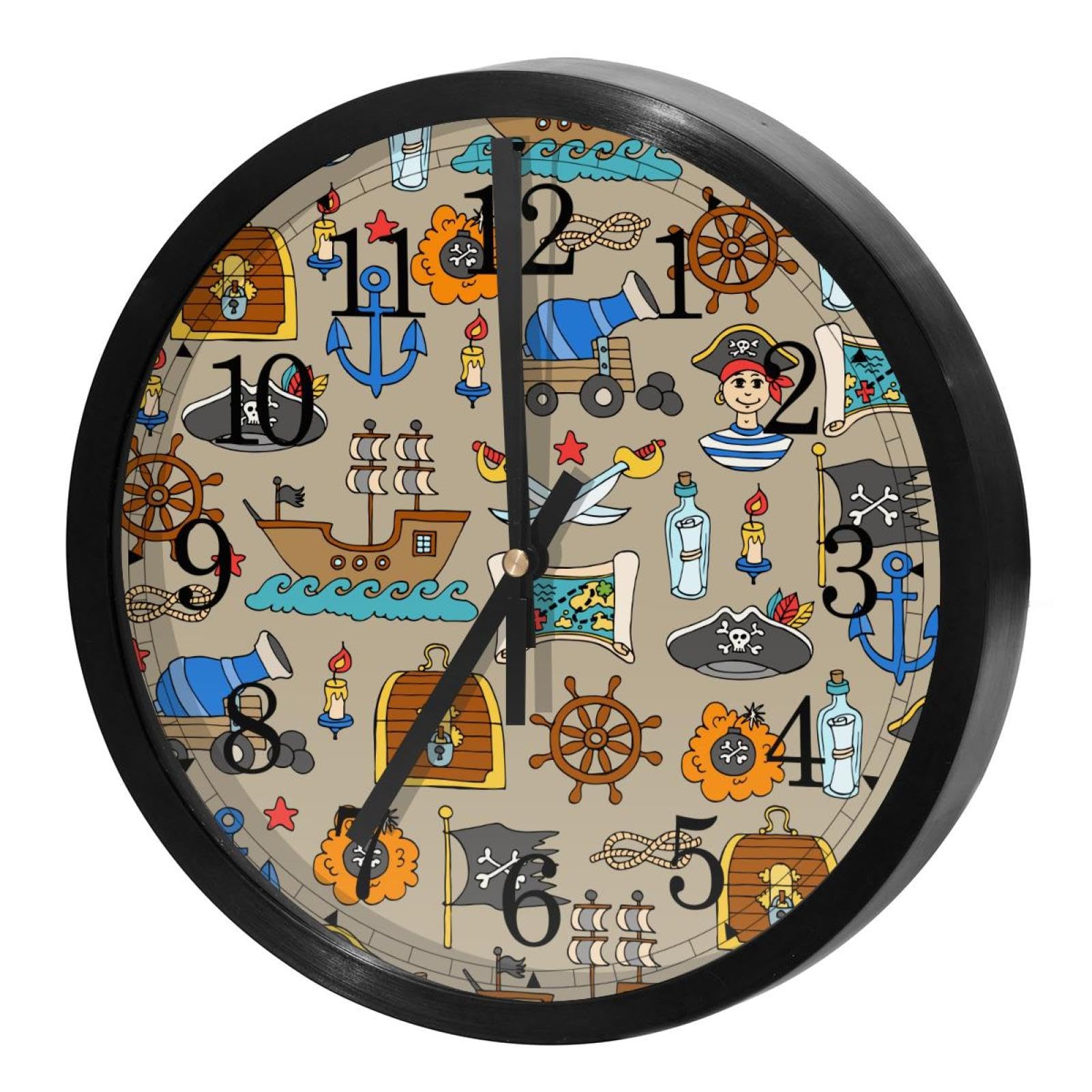 Horloge murale silencieuse pour décorer la cuisine et le bureau des enfants