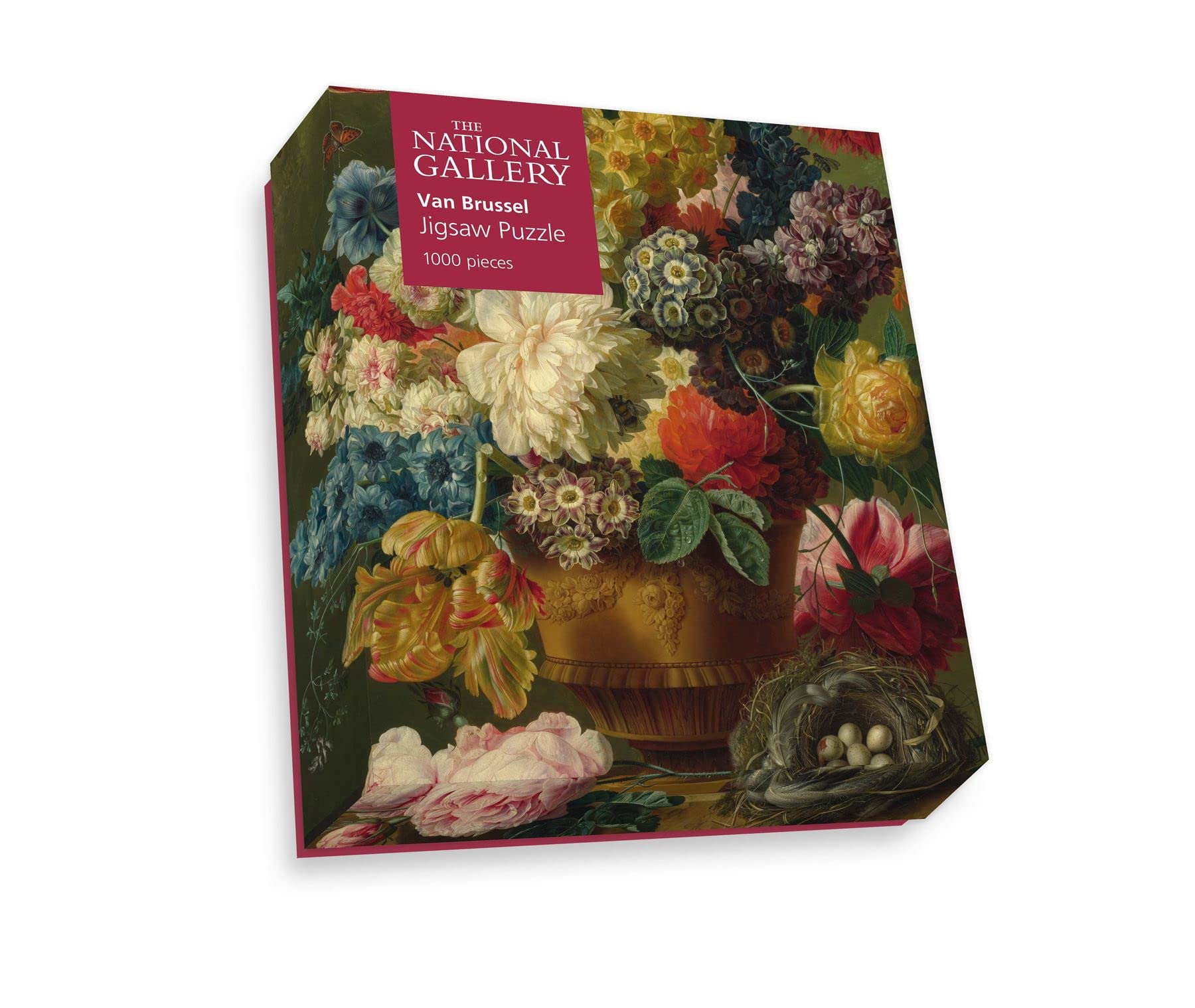 National Gallery 1000 elementów puzzli, kwiaty w wazonie, wyprodukowane w Wielkiej Brytanii, niezwykle szczegółowe, obraz w wysokiej rozdzielczości, tablica puzzli, 100% z recyklingu, 100%