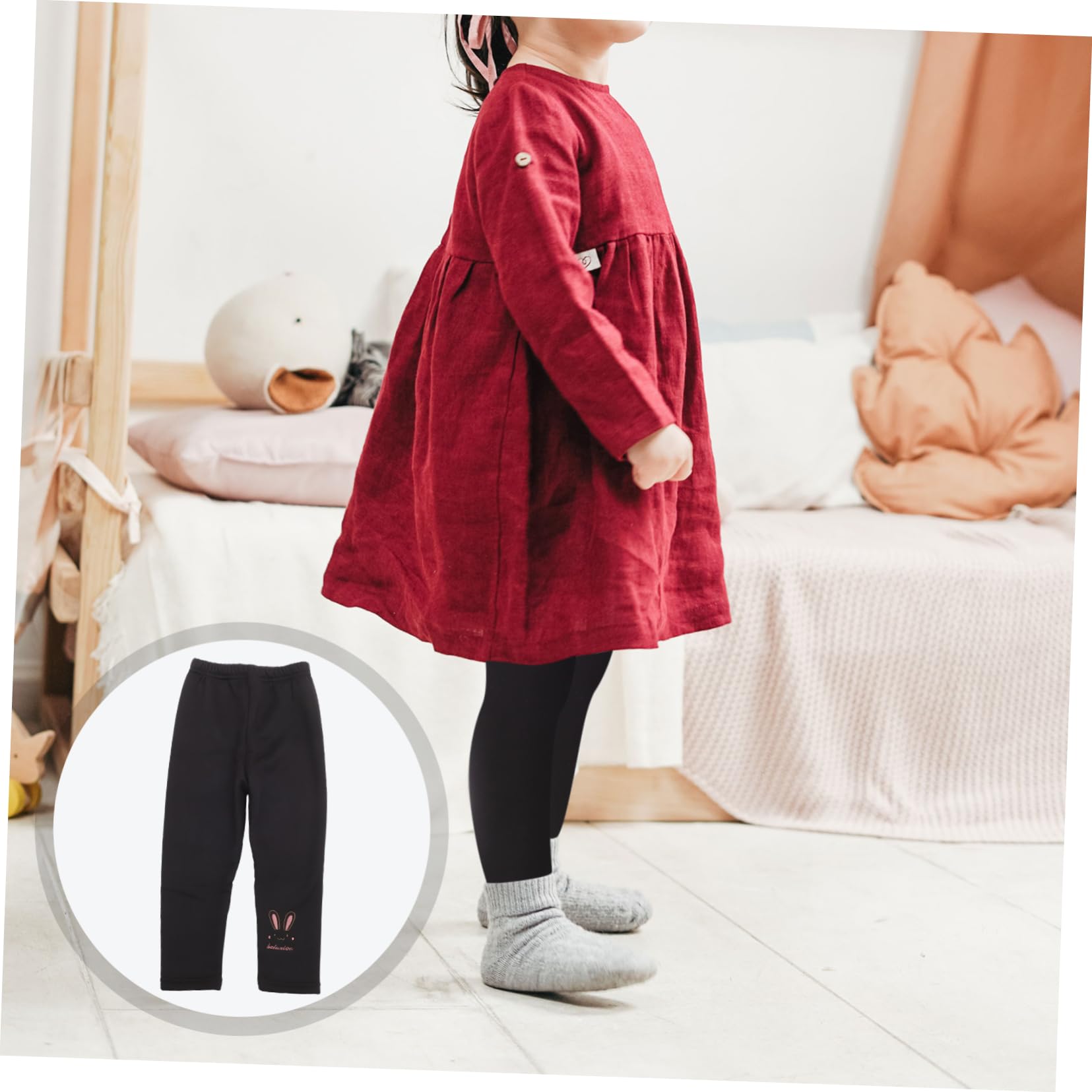 GALPADA 3 Piezas Polainas de bebé Leggins Forrados para niñas Polainas de Invierno para niñas Leggings térmicos Leggins termicos Pantalones Calientes para niñas Polainas de Lana niñas niño
