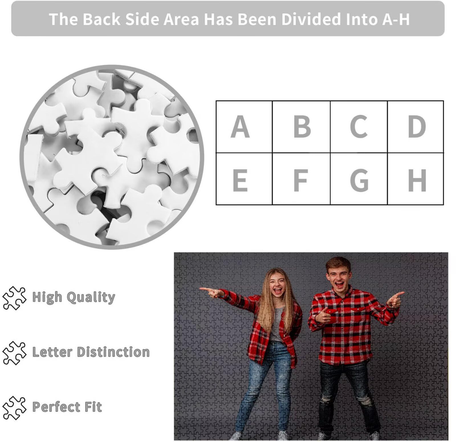 Puzzle Personalizado con Foto Personalizado con Foto Rompecabezas Personalizada con Imagen HD, Texto o Nombre Navidad Halloween Día del Niño Juegos de Inteligencia Regalos para Niños Amigos C-2807