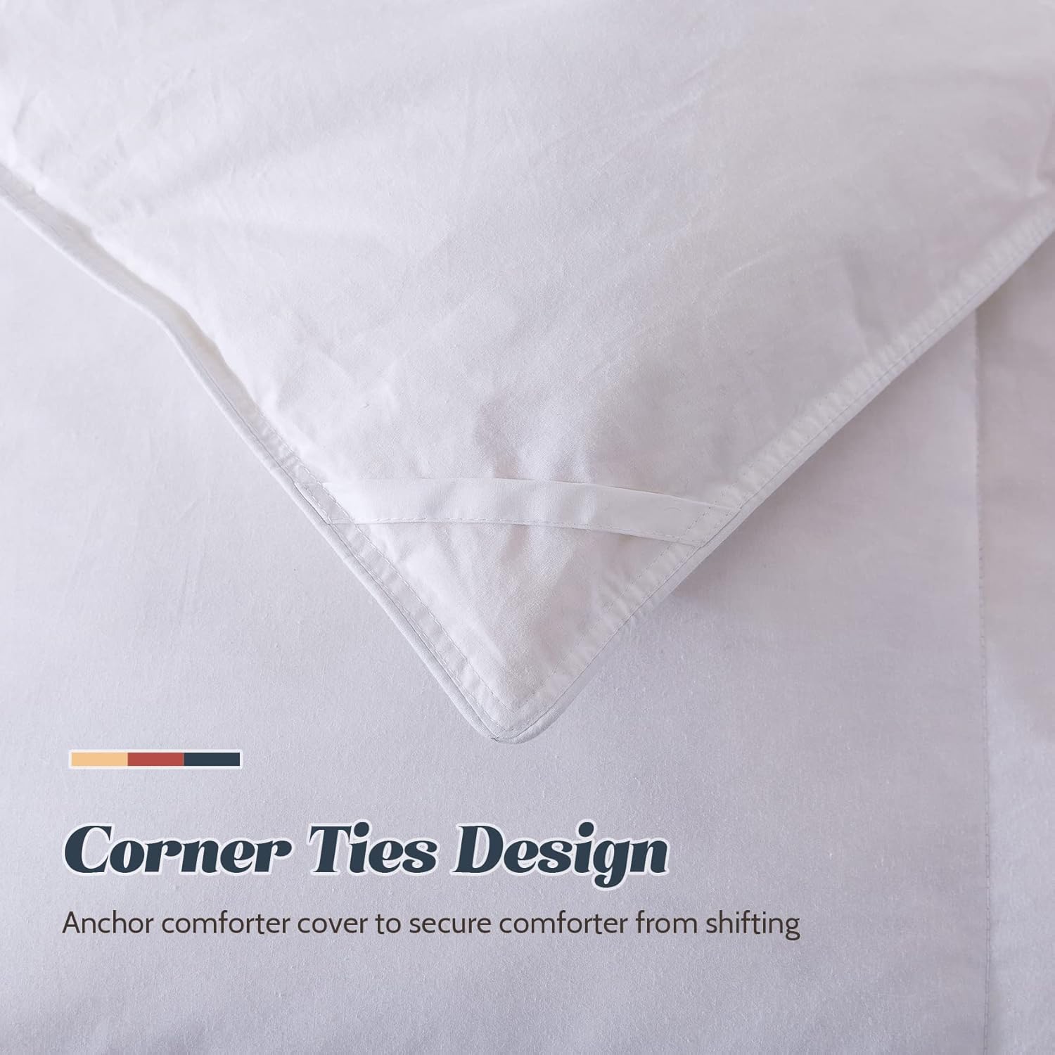 WhatsBedding Lightweight Goose Feathers and Down Comforter California King - Luxurious Hotel Collection Bed Comforter，100% Cotton Cover White Thin Duvet Insert with Corner Tabs - Cal-King 104x96 Inch : Home & Kitchen