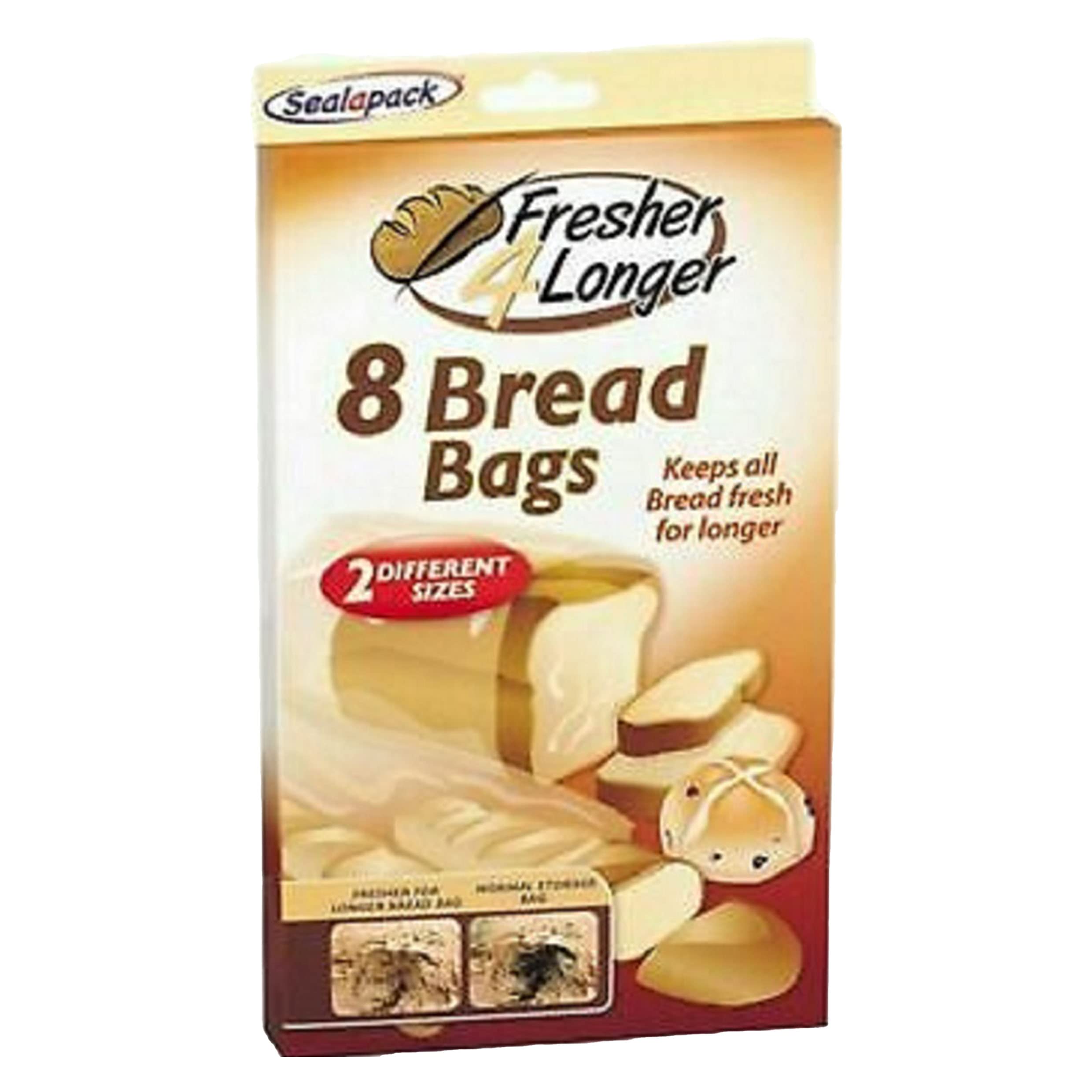 8x 2 Size Bread Bags That Will Keep Bread Fresher for Longer, Storage Bag Natural Food Storage Bag for Home (8 Bread Bag)