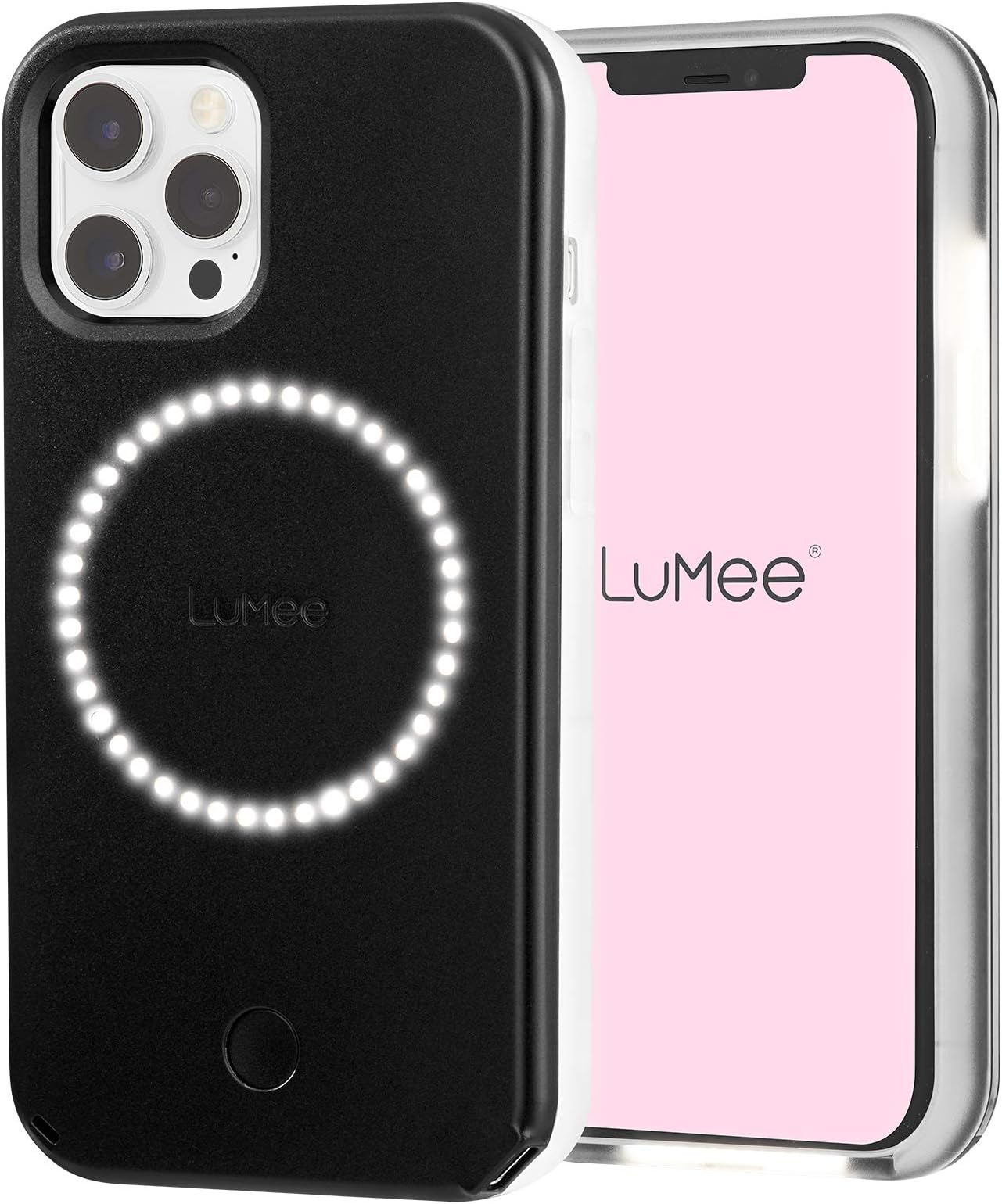 Case-Mate Lumee Halo - Light Up Selfie Case For Iphone 12 Pro Max (5G) - Front & Rear Illumination - 6.7 Inch - Matte Black