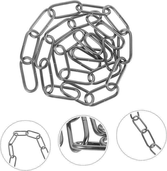 Ciieeo Ciieeo Metalen Ketting Voor Verlichting - Zware Kroonluchterketting Met Zwarte Lampketting Voor Decoratieve Lampen in Huis photo 2