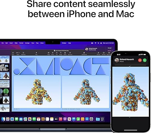 Miniatura 116 de Apple Laptop MacBook Air 2022 con chip M2, 13.6 pulgadas, 8 GB de RAM, 512 GB de almacenamiento SSD, medianoche (renovado)