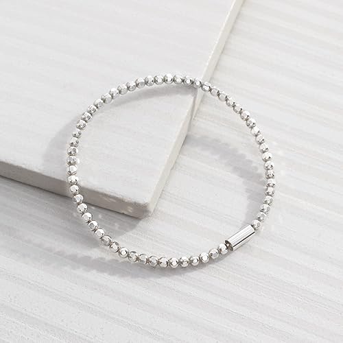 Miniatura 7 de Silpada Charlotte - Pulsera elástica de plata de ley 675 pulgadas