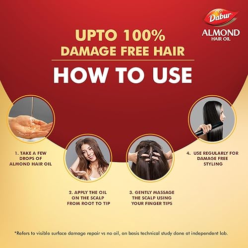 Miniatura 7 de Dabur Aceite para el cabello de almendras 16.9 fl oz