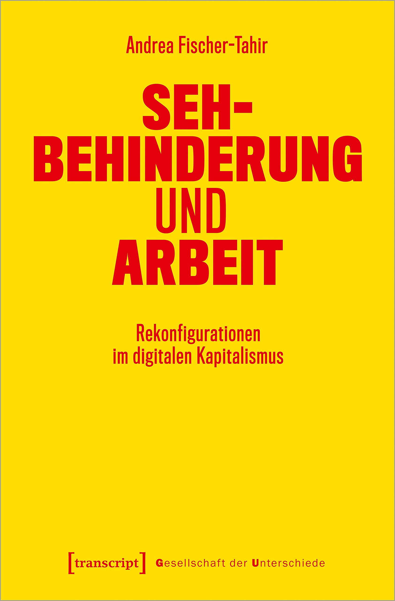 Sehbehinderung und Arbeit: Rekonfigurationen im digitalen Kapitalismus (Gesellschaft der Unterschiede)