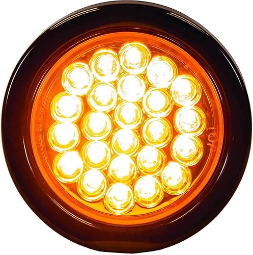 Miniatura 7 de Luz estroboscópica empotrable LED redonda de 4 pulgadas, 24 LED DOTSAE aprobados y marcados, impermeable, estroboscópico súper brillante de alta