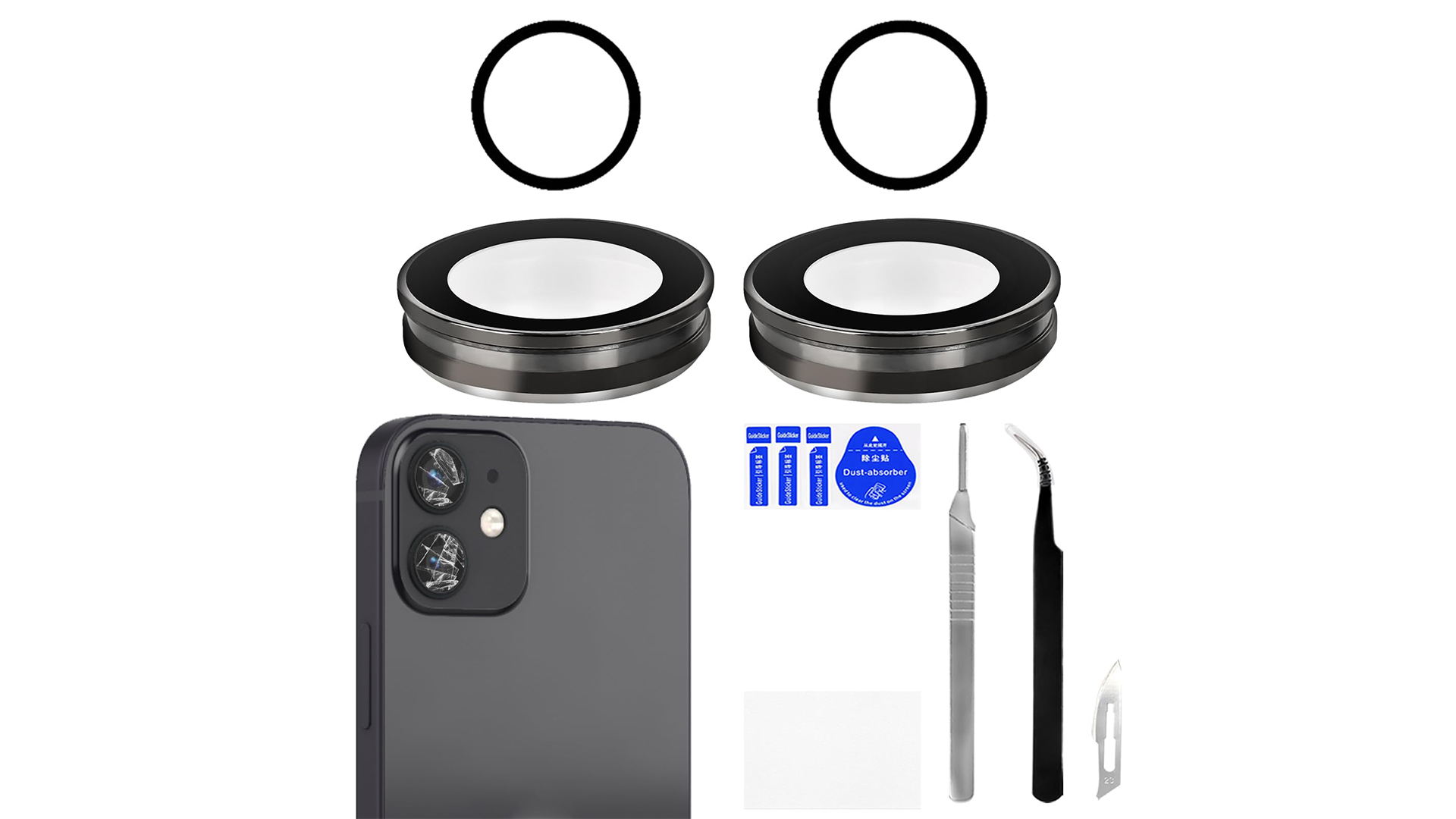 Amazon.com: Risidamoy for iPhone 12 12 Mini Camera Lens Glass with