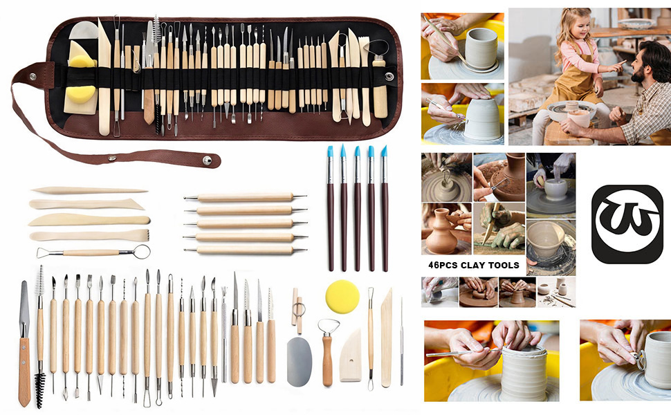 Amazon.com: Clay Tools 46PCS Pottery Tools Clay Sculpting Tools