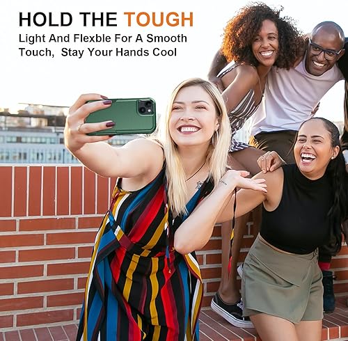 Miniatura 7 de Ezanmull Funda para iPhone 14, a prueba de golpes, a prueba de caídas, cuerpo completo, 2 protectores de pantalla de vidrio templado + 2 protectores