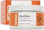 Maritime Naturals Retinol Hydratant, hydratant visage professionnel avec acide hyaluronique & Vitamine E, Crème visage pour les femmes et les hommes, Ingrédients organiques (120ml) Né en Nouvelle-Écosse, Canada
