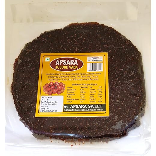 Elantha Vadai Jujube Jam Seedless Pack of 4 x 90gm