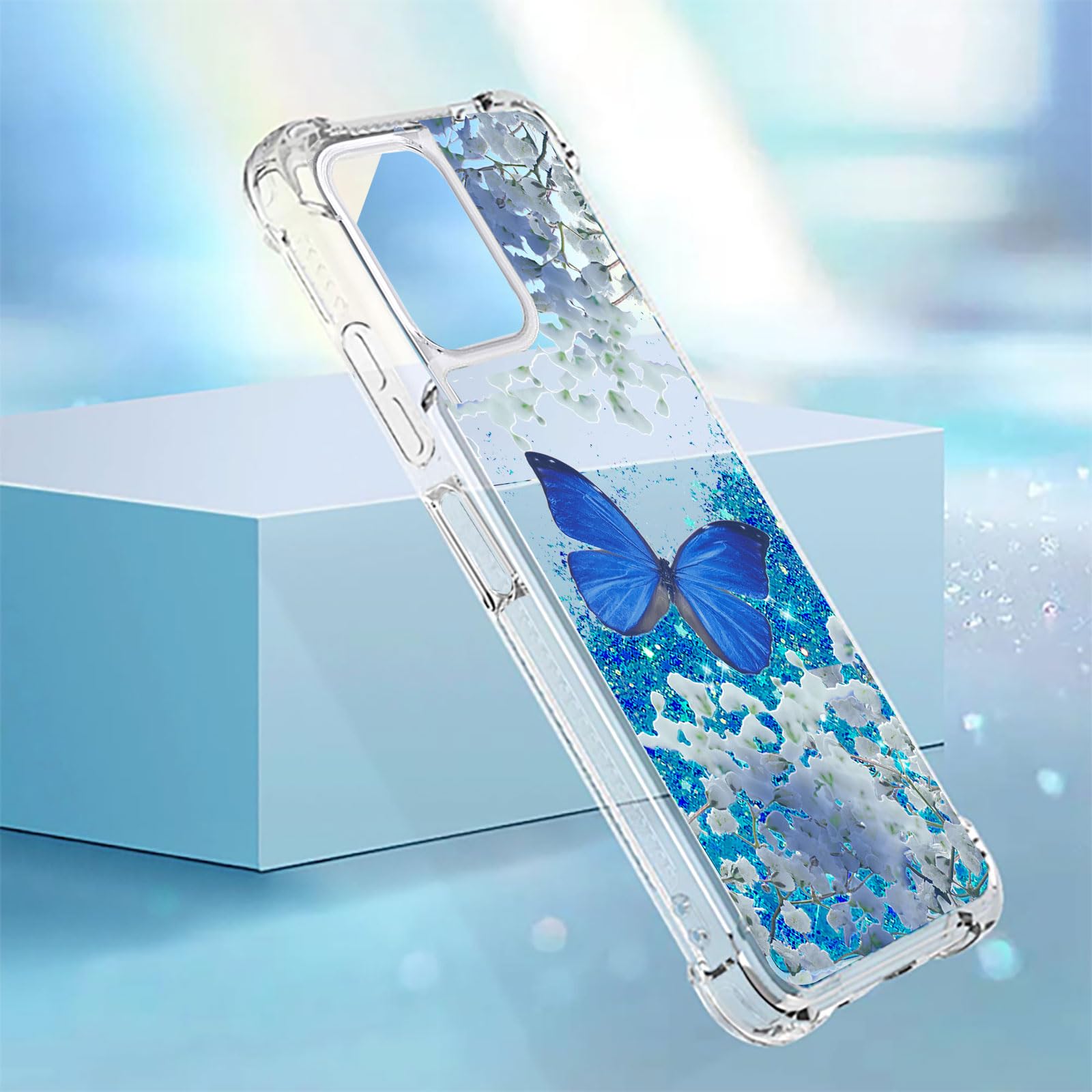 Glitzer Handyhülle Für Xiaomi Redmi Note 10 Pro – Durchsichtig Mit Diamant-Bling, 2-in-1 Design
