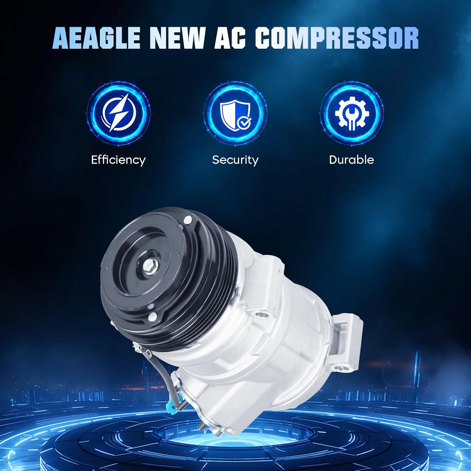 Air Conditioning Compressor & AC Repair Kits for GMC Sierra & Chevy Silverado 1500 2500 3500 HD 2002-2006, for Cadillac Escalade EXT 02-06, for Hummer H2 03-09, for Tahoe Avalanche Express 3500