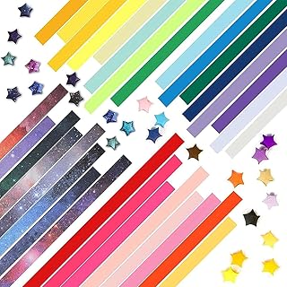 Stars Papers, Origami Paper,1910 Sheets Lucky Origami Stars for DIY Paper Arts Crafts (Mash up and Starry Sky Gradient)