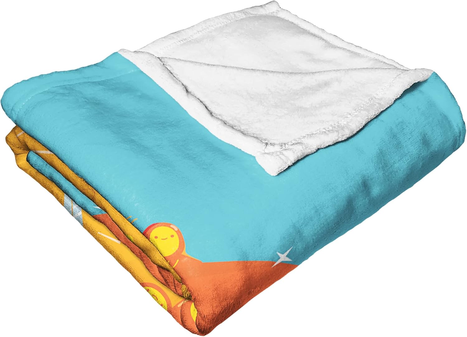 NORTHWEST Adventure Time Silk Touch Throw Blanket, 50" x 60", Slime Kingdom