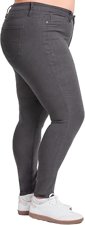 YMI Women's Hyperstretch Skinny Work Casual Mid-Rise Pants