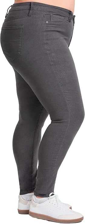 YMI Women's Hyperstretch Skinny Work Casual Mid-Rise Pants