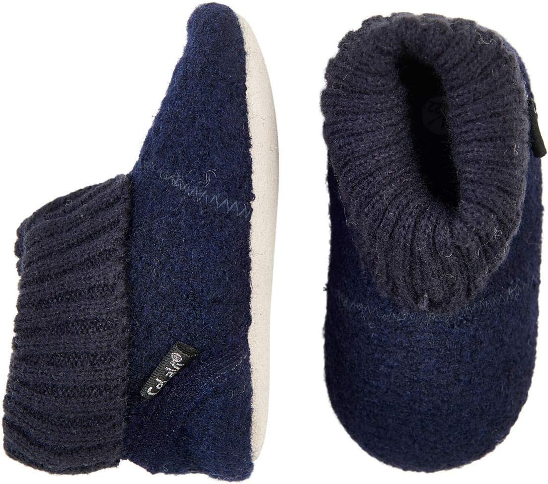 CeLaVi Kids Baby Toddler Wool-Leather Hightop Booties
