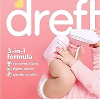 Vista 2 de Dreft Stage 1: Detergente líquido para bebés recién nacidos, suave para pieles sensibles, compatible con HE, 64 cargas