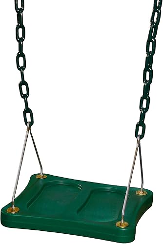 Gorilla Playsets 04-0026 Stand 'N Swing Set de accesorios con cadenas recubiertas verdes