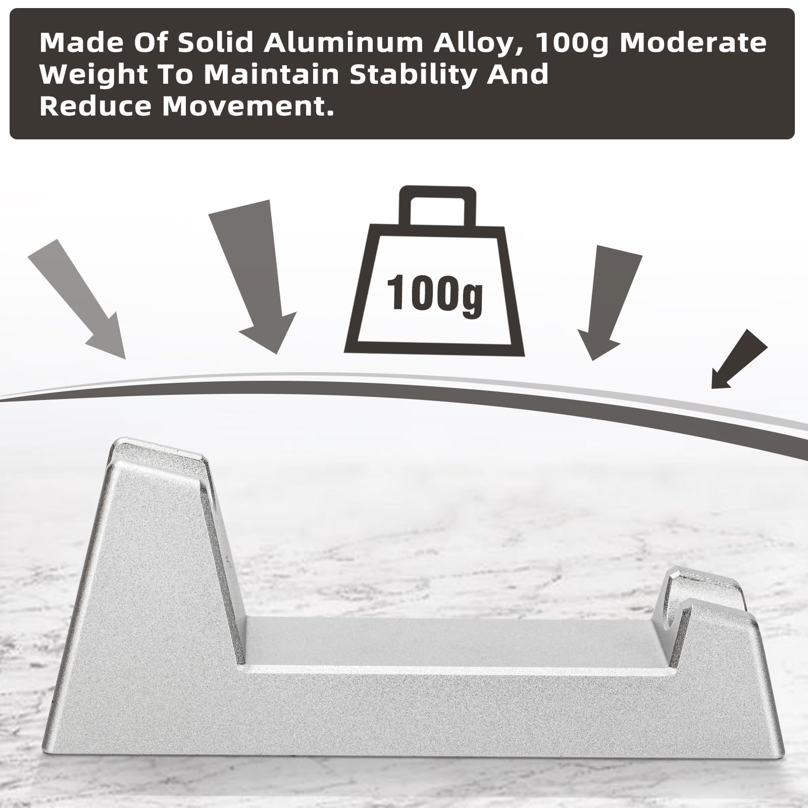 Solidny stojak na maszynki do golenia ze stopu aluminium - do Henson AL13 / AL13-M / Ti22 - waga 100 g - zapewnienie stabilności, minimalizuje ruch