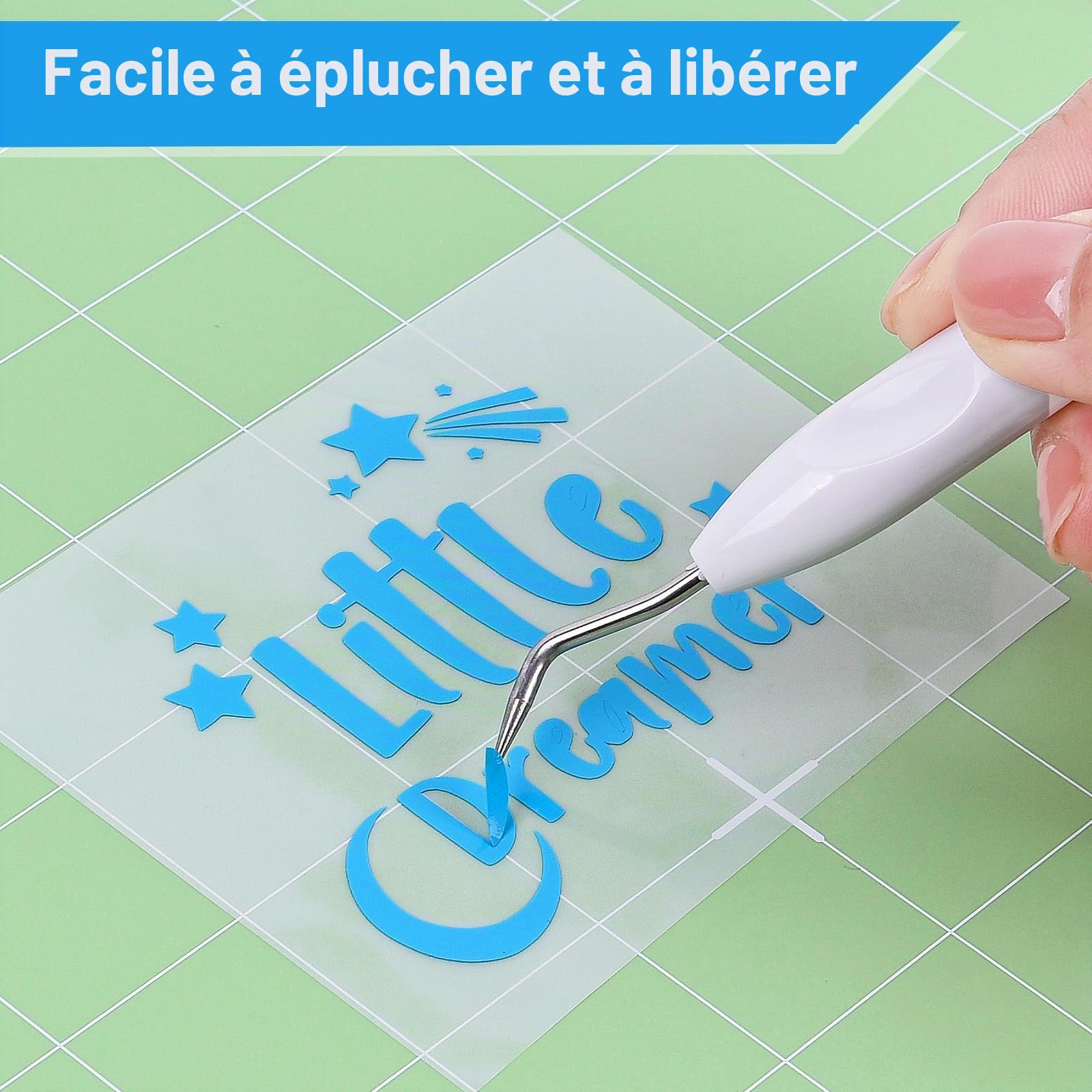 Lya Vinyl Tapis de découpe, 8 Paquet 30,5 x 30,5 cm Tapis Cricut pour Série Cricut Explore Air & Cricut Accessories, Tapis for Bricolage DIY(StandardGrip, LightGrip, StrongGrip, FabricGrip)