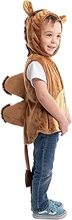 Little Adventures Animal Vest Costumes Dress Ups - Machine Washable Child Pretend Party and Nativity Outfits (Camel, Age 3-8)