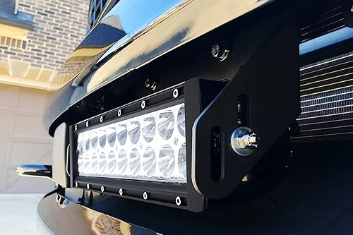 Miniatura 4 de iJDMTOY Barra de luz LED de 60 W de montaje de parachoques inferior compatible con Ford F-250 F-350 F-450 Super Duty 2017 en adelante, incluye barra