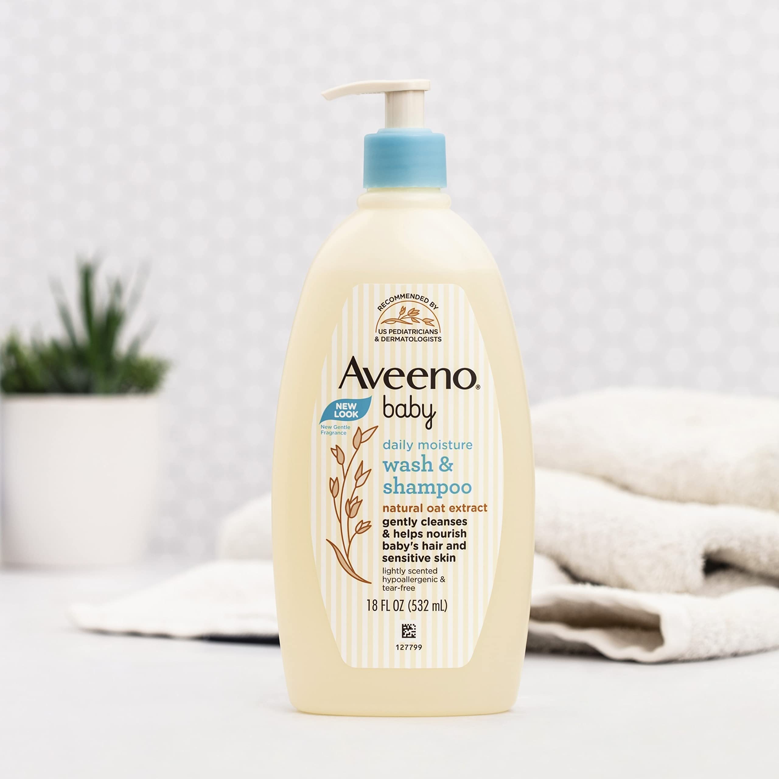 Aveeno Baby Daily Moisture Gentle Body Wash & Shampoo with Oat Extract