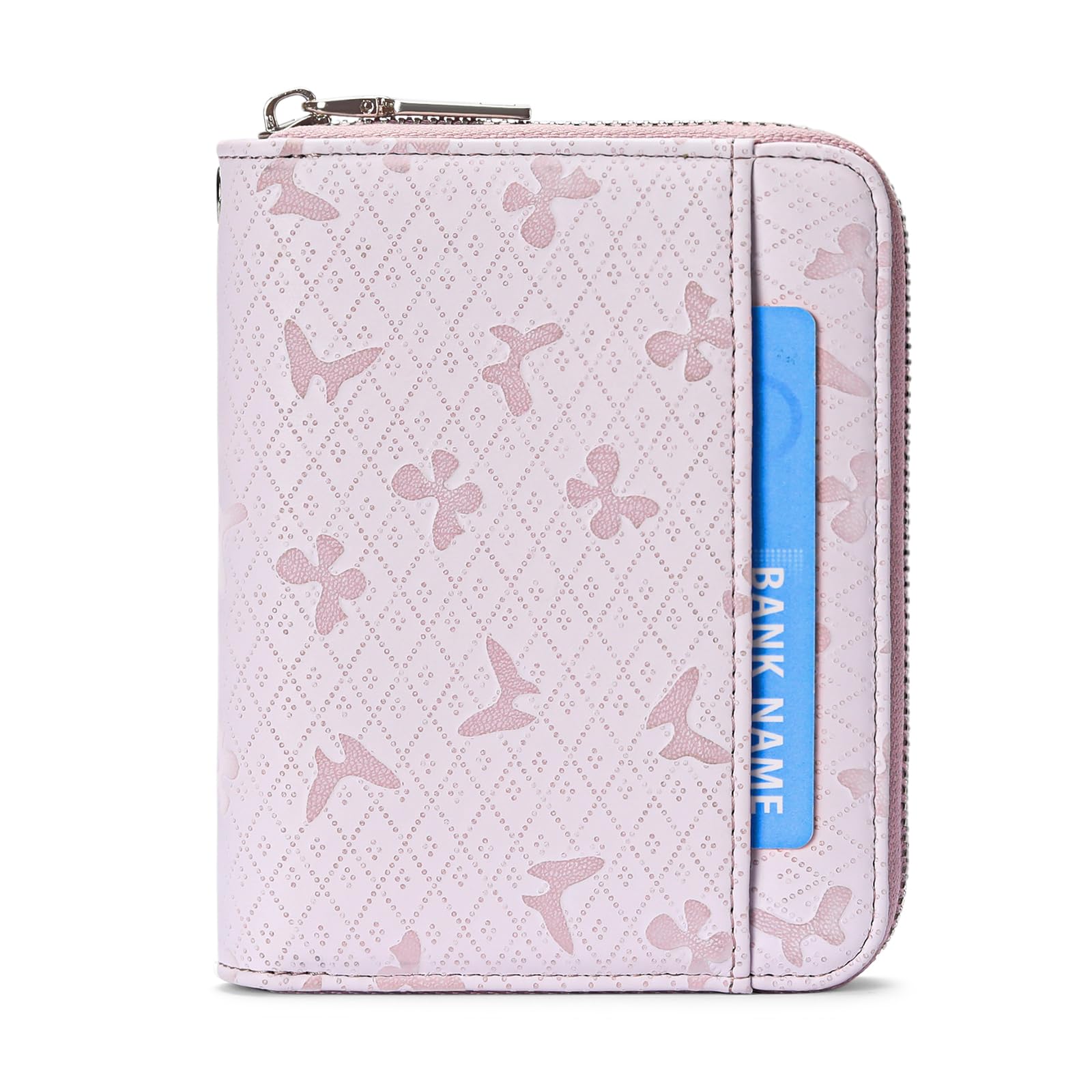 SENDEFN Portafoglio Donna in Pelle Cerniera Portamonete Piccolo Portafogli con Blocco RFID Porta Tessere Porta Carte di Credito Donna con 24 Scomparti per Carte