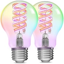 Linkind Matter A19 Smart Light Bulbs, Alexa/Apple Home/Google Home, 2Pack