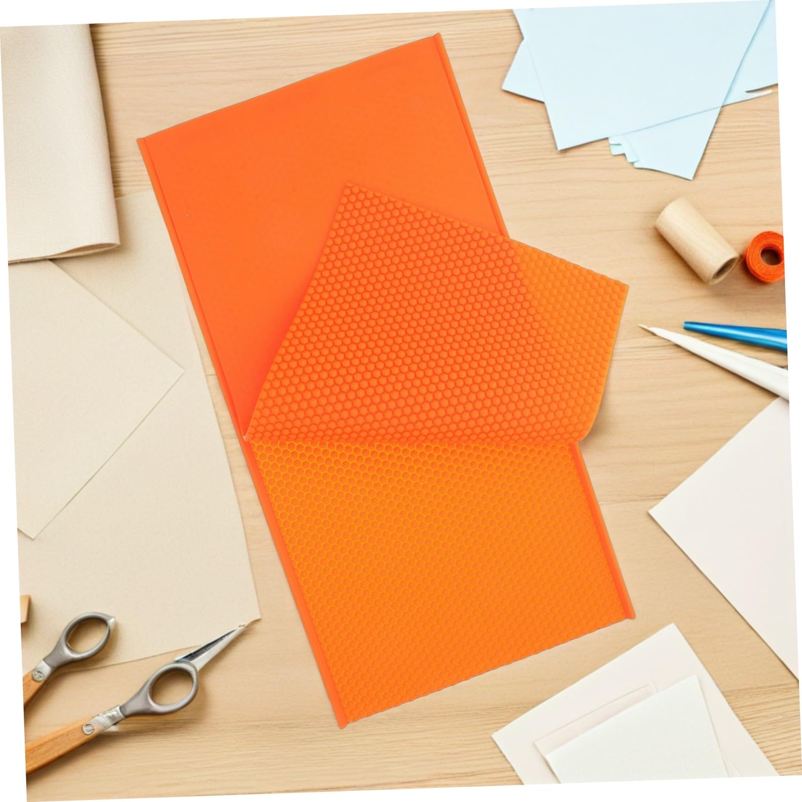 HANABASS Stampo in Silicone per Foglio Cera d Api Arancione Modellatore per Apicoltura Foglio Embossed per DIY Creativo Facile da e Riutilizzabile Strumento Versatile per Apicoltori