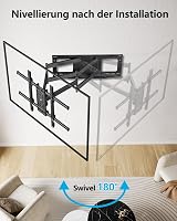 FORGING MOUNT TV Fali Tartó 765 mm Dupla Karos Konzol 50-90 Colos Lapos/Ívelt Televíziókhoz, 75 kg Teherbírás, Forgatható, Dönthető 5