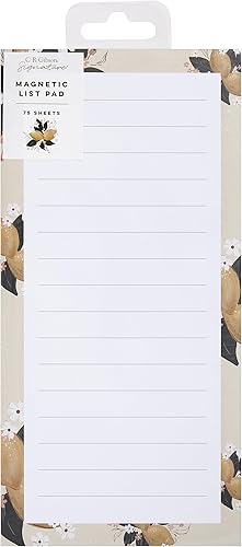 C.R. Gibson, Lily & Val Lemons Bloc de notas magnético, bloc de lista (CM1-25392)