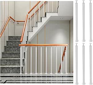 Amazon.com: 28 32 36 40 44 48 Inch Stair Balusters Spindles, 6 Pack ...