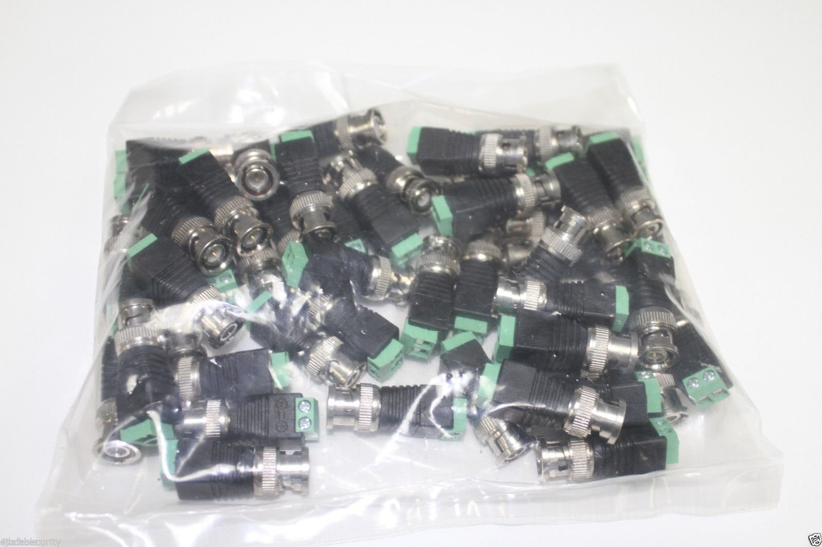 CableVantage New 100pcs/Lot Coax CAT5 CAT6 to Camera CCTV BNC Video Balun Connector Adapter for CCTV Camera