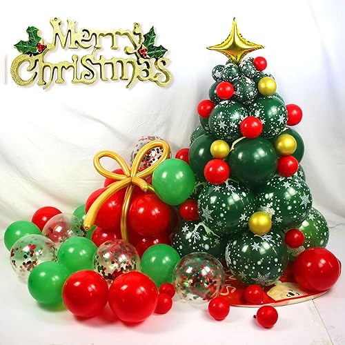 Miniatura 9 de Globos verdes de 12 pulgadas, paquete de 100 globos verdes de látex gruesos para decoraciones de fiesta de Navidad