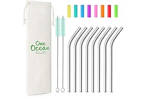 Short 6 Inch Reusable Straws: Perfect for Cocktail Glasses and Small Cups