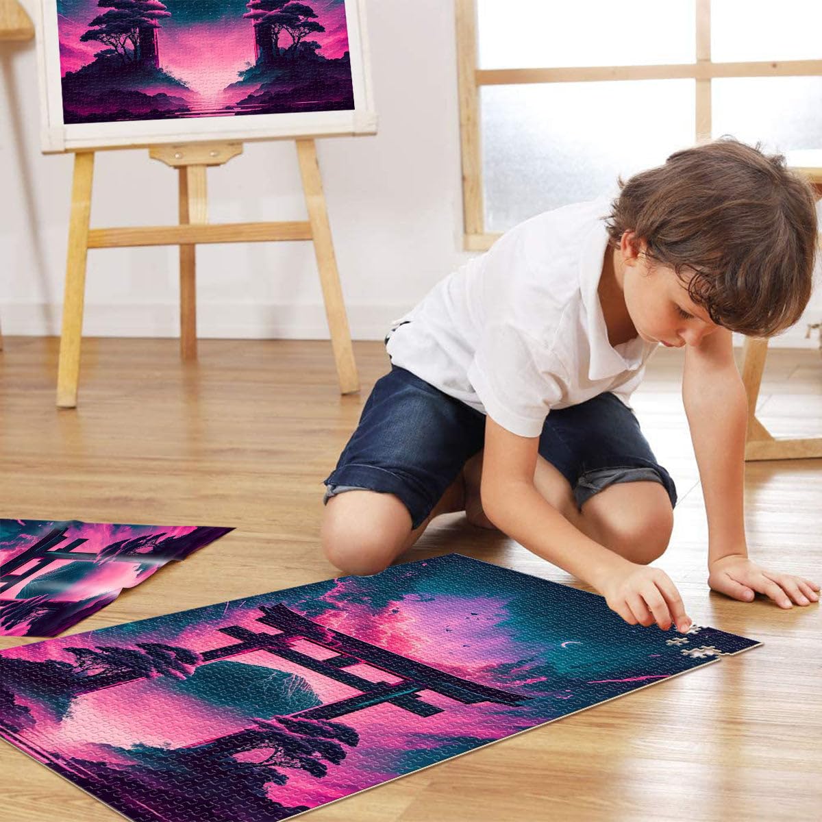 Puzzles 2000 piezas para adultos Astral Gate Juguetes educativos de aprendizaje 27.56 pulgadas x 39.37 pulgadas para regalo a toda la familia