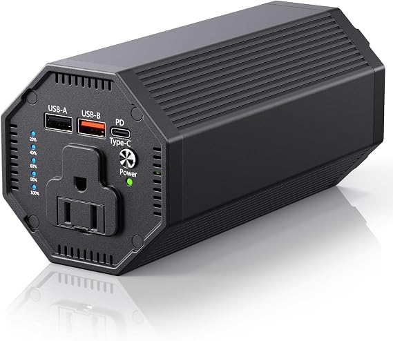 AC Outlet Laptop Power Bank, 65W PD Portable Laptop Charger, 100W/27000mAh Power Station Travel Portable Battery Pack for Outdoor Camping Travel Home Office Hurricane Emergency Use1