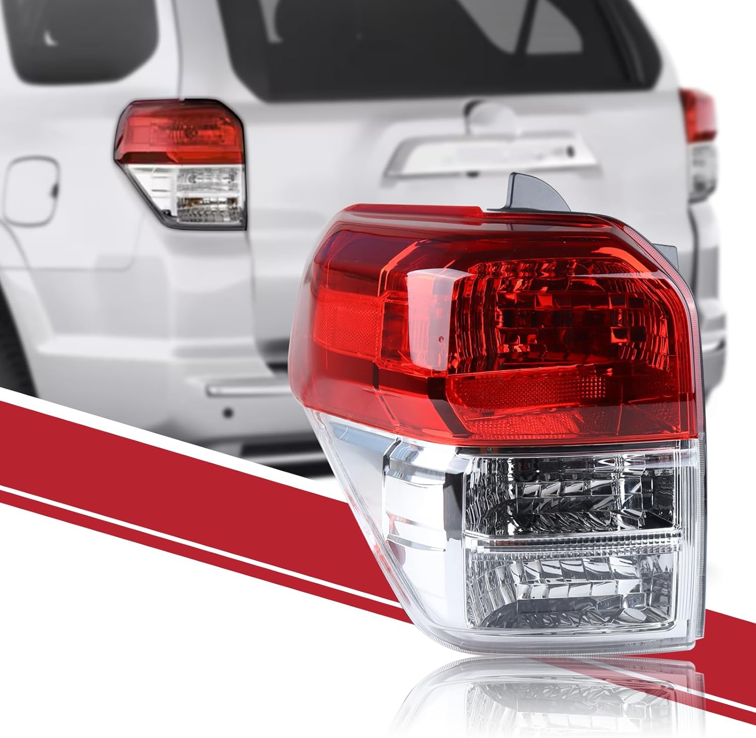 Duolctrams Brake Tail Light Rear Lamp Assembly Left Driver Side Compatible with 2010