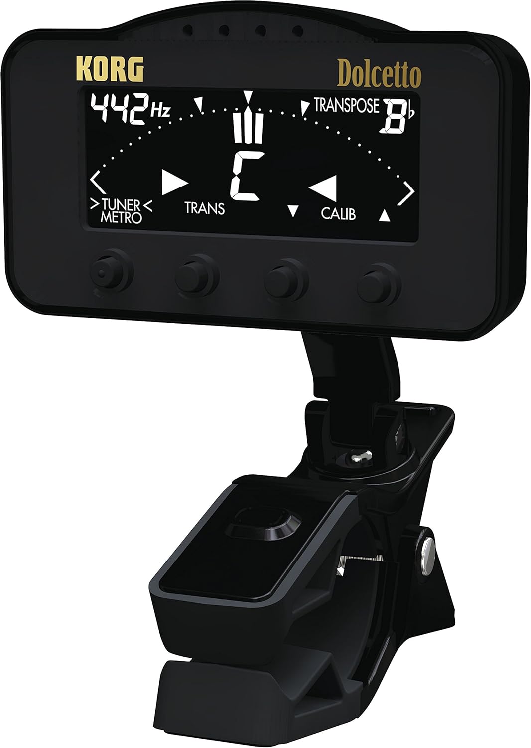 Korg AW3M Dolcetto Clip-On Tuner/Metronome for Orchestral Instruments