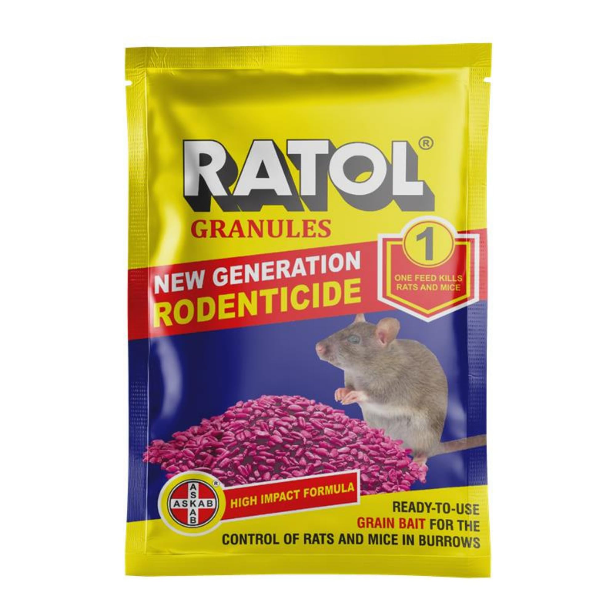Ratol Granules for Rats & Mice | Easy-to-Use Rodent Bait | Effective Pest Control for Home, Shops, Warehouses & Farms (50 gm x 4 pcs)-image-9
