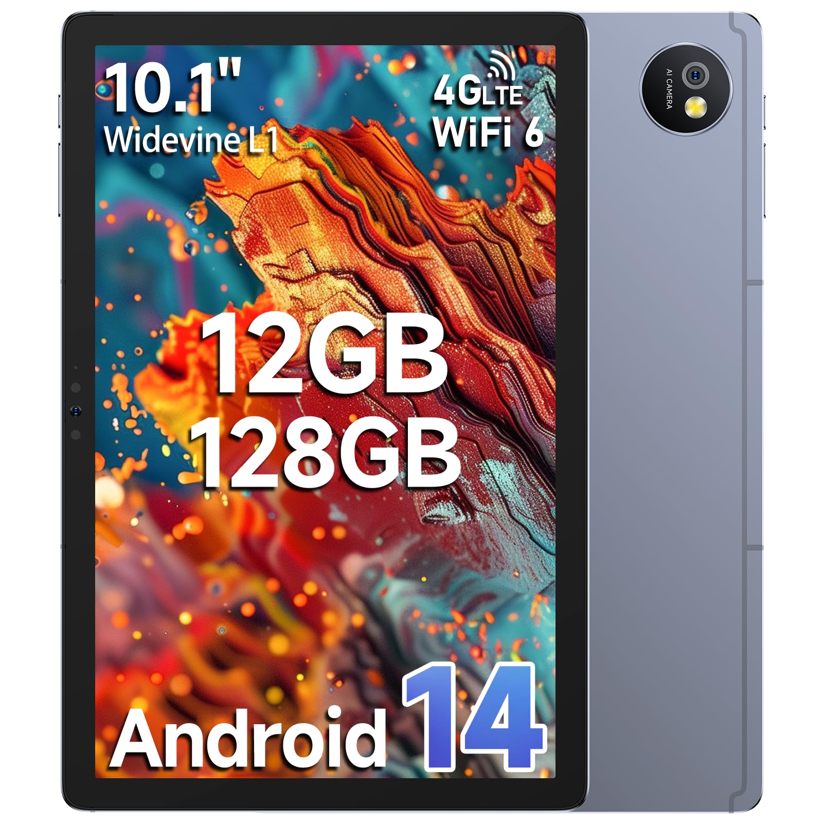 Ulefone Tab A10 Pro Tablet Android 14 2025, Touchscreen 10,1 Zoll